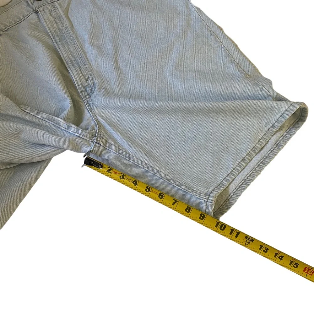 Vintage 90s Levi 505 Orange Tab Distressed Denim Jean Shorts Mens Size 42 Light